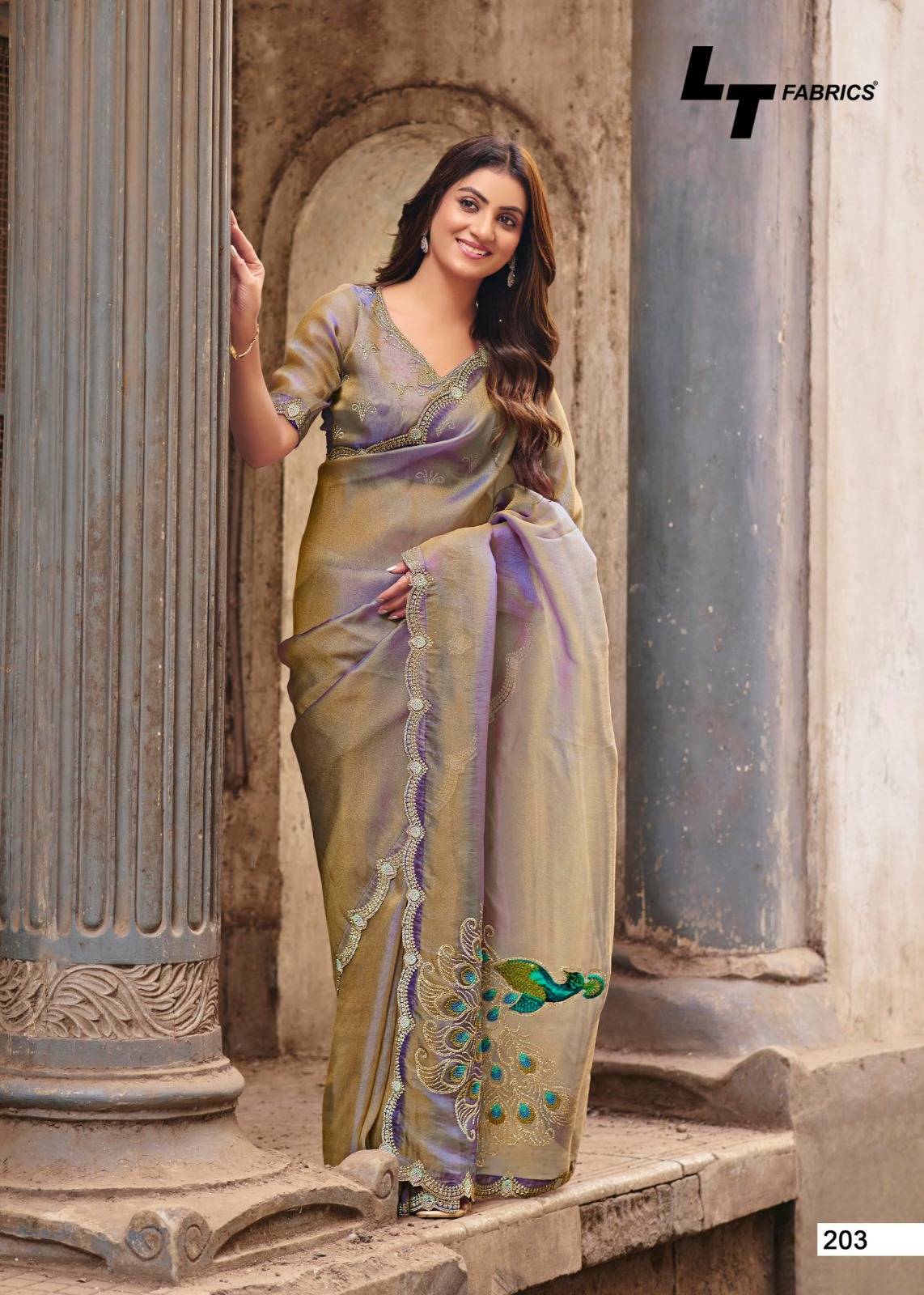 JIMMY VOL-02 By LT Fabrics 201 To 206 Series Indian Traditional Wear Collection Beautiful Stylish Fancy Colorful Party Wear FANCY Silk Sarees At Wholesale Price